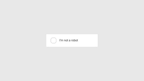 I'm not a robot box Verification and Cybersecurity Authentication Process Stock Footage 345939192