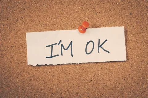 I'm ok Stock Photos