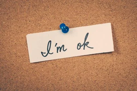 I'm ok 스톡 사진