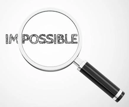 Im-possible Stock Illustration