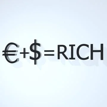 I'm rich Stock Illustration