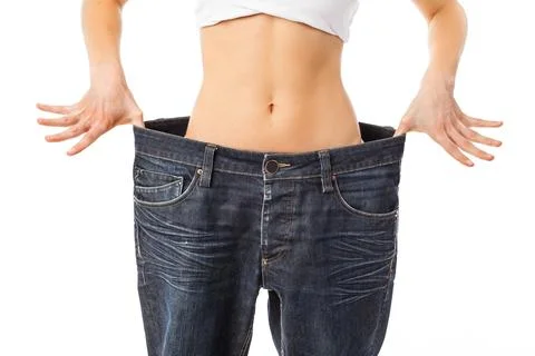 I'm so slim now! Stock Photos
