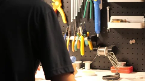 I'm soldering Stock Footage 261381757