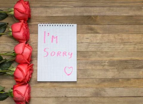 I'm sorry concept Stock Photos