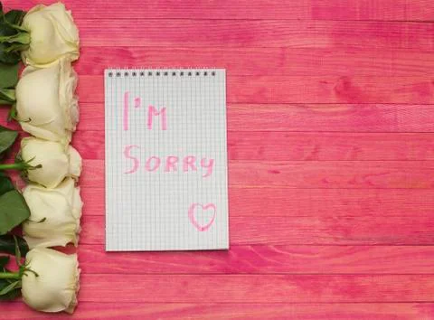 I'm sorry concept Stock Photos