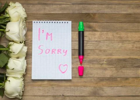 I'm sorry concept Stock Photos