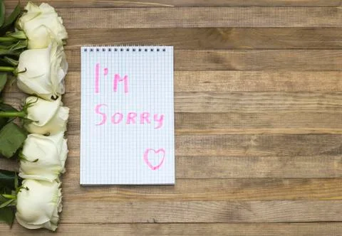 I'm sorry concept Stock Photos