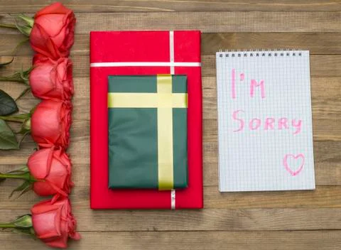 I'm sorry concept Foto stock