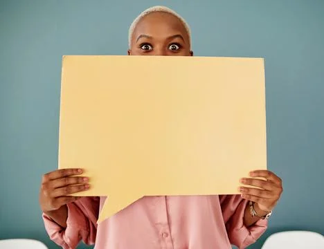 Im waiting for a caption. Studio portrait of an attractive young businesswoman Stock Photos