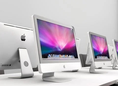 Imac work group Stock Illustration