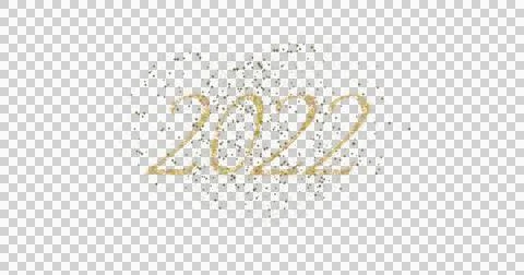Image of 2022 and fireworks exploding on white background 스톡 일러스트