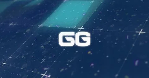 Image of 6g text and computer data processing Foto stock