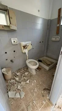 The image of an abandoned building Stock Photos