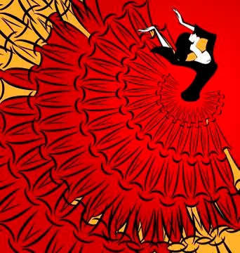 Image of abstract dancer Stock Illustration