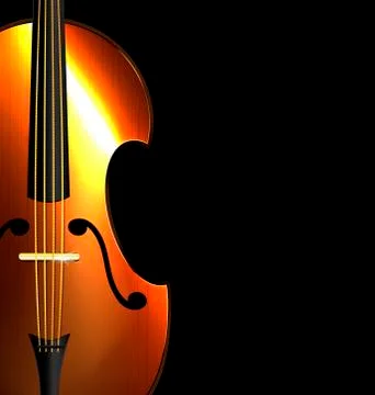 Image of abstract fiddle Stock Illustration