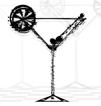 Image of abstract glass Stock Illustration