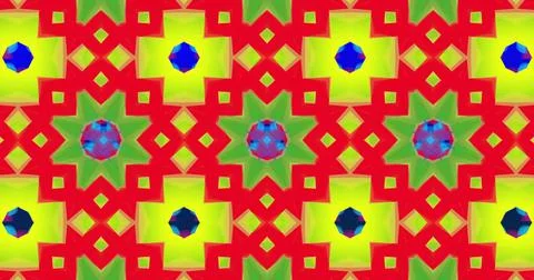Image of abstract shapes moving in hypnotic motion against blue background Stock Illustration
