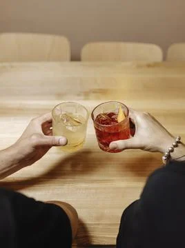 Image of alcoholic cocktail on the table Stock Photos
