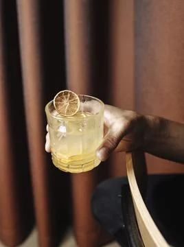 Image of alcoholic cocktail on the table Stock Photos