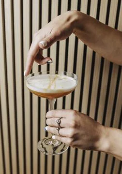 Image of alcoholic cocktail on the table Stock Photos