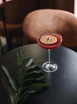 Image of alcoholic cocktail on the table Stock Photos
