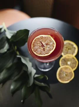 Image of alcoholic cocktail on the table Foto stock
