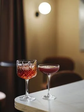 Image of alcoholic cocktail on the table Stock Photos