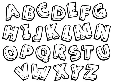 Image with alphabet theme - illustration. Stock-Illustration