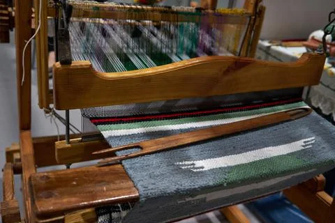 Image of an ancient loom. Stock Photos