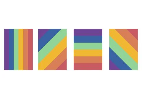Image and background with color in PRIDE MONTH; Stock Illustration