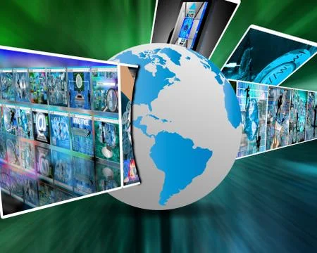 Image and earth Stock Illustration