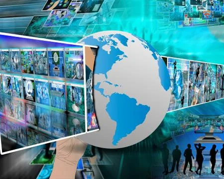 Image and earth Stock Illustration