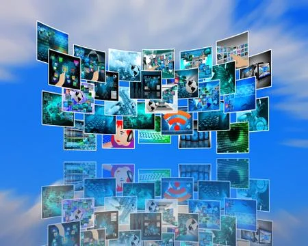 Image and reflection Stock Illustration