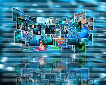 Image and reflection Stock Illustration