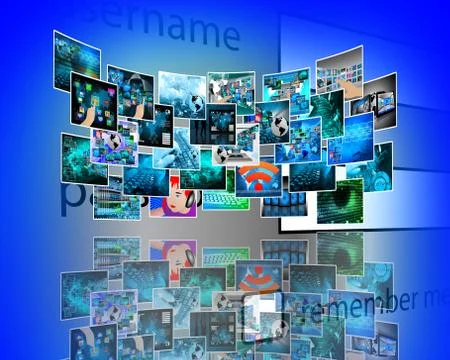 Image and reflection Stock Illustration