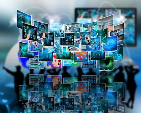 Image and reflection Stock Illustration