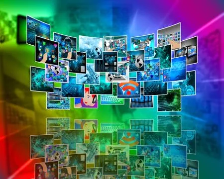 Image and reflection Illustrazione stock