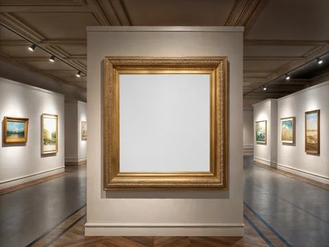 An image of a Art Gallery Stock Illustration