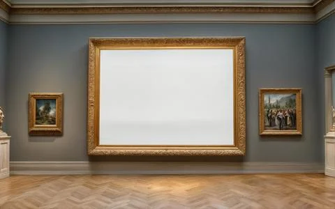 An image of an Art Gallery Stock Illustration