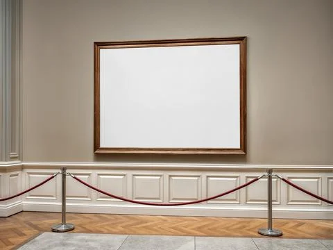 An image of an Art Gallery Stock Illustration