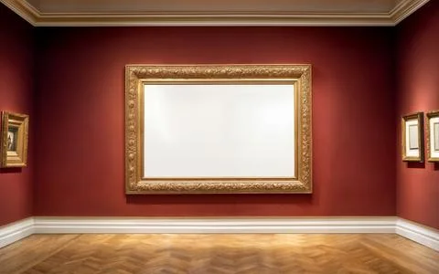 An image of an Art Gallery Stock Illustration