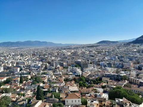 Image of Athens from the Acropolis Stock Photos