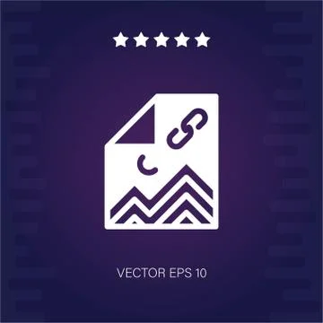 Image attachment vector icon Stock Illustration