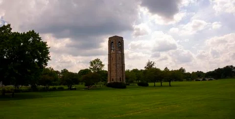 Image of Baker Park, Frederick on a cloudy day. Stock-Fotos