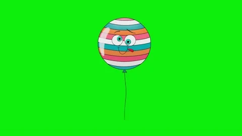 An image of a balloon with face on it and painted the colors american flag Stock-Footage 345497072