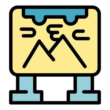 Image banner icon vector flat イラスト素材