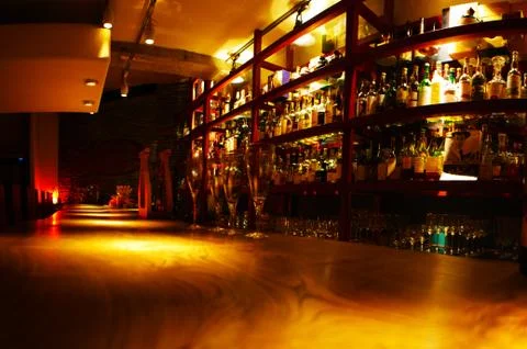 Image of the bar counter Stock Photos