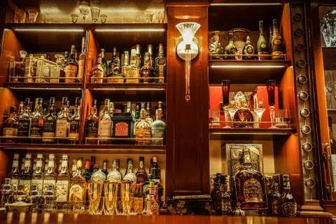 Image of the bar counter Stock Photos