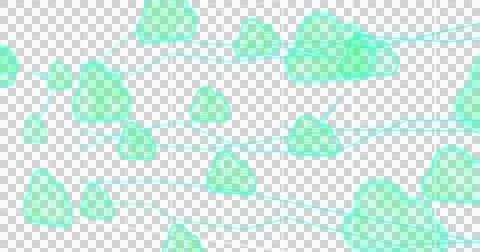 Image of bars with data processing over cloud icons on transparent background Stock Illustration