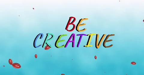 Image of be creative text over rugby balls with wales text 写真素材